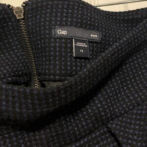 Gap Navy and black Tweed mini skirt